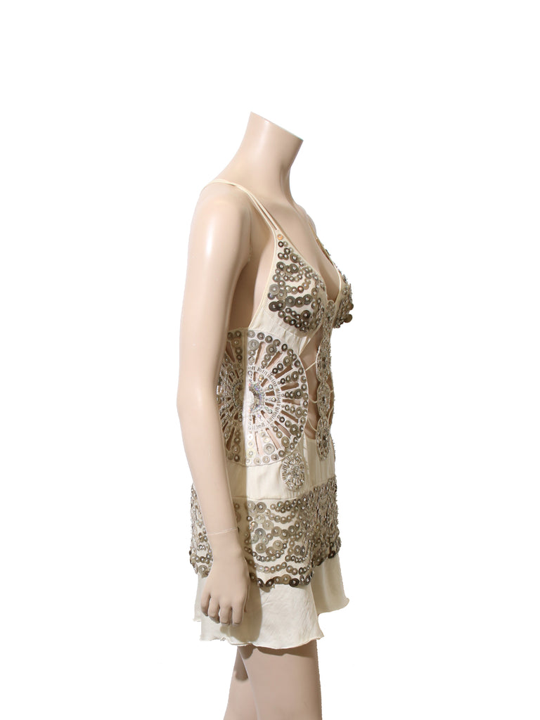 La Perla Beaded Cut-Out Dress