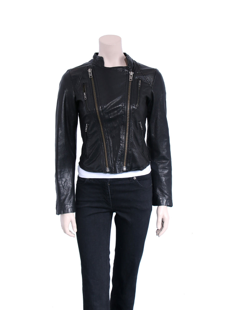 Line Leather Jacket