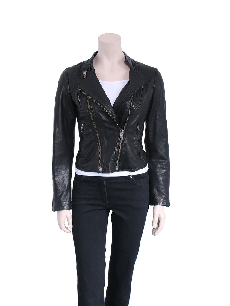 Line Leather Jacket