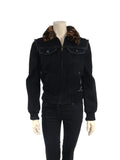 Louis Vuitton Leopard Mink Denim Jacket