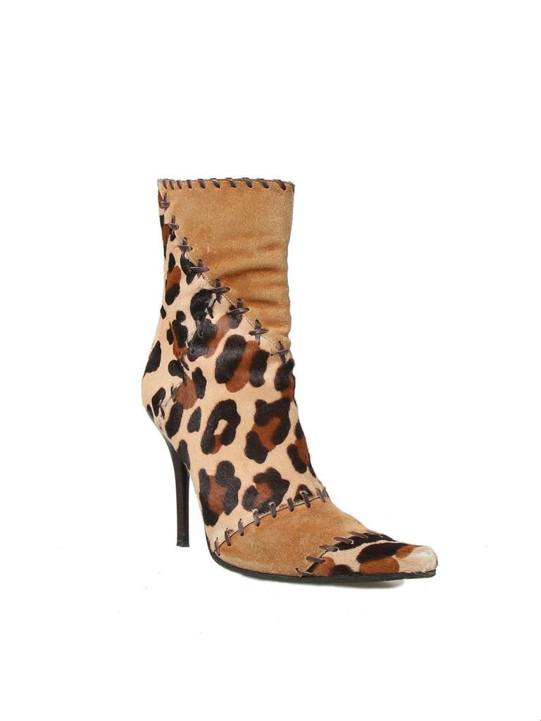 Casadei Leopard Booties