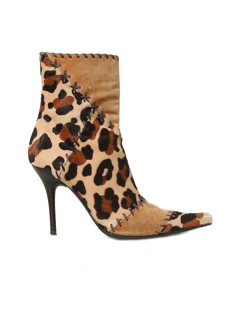 Casadei Leopard Booties