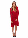 BCBG MaxAzria Jersey Ruched Midi Dress