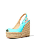 Christian Louboutin Satin Platform Wedges