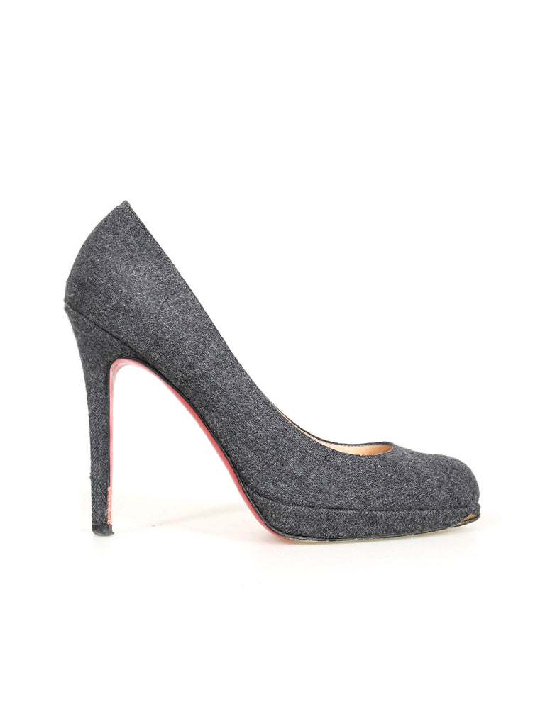 Christian Louboutin Felt Pumps