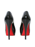 Christian Louboutin Peep-Toe Patent Leather Pumps