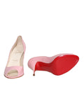 Christian Louboutin Patent Leather Peep-Toe Pumps