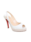 Christian Louboutin Slingback Peep-Toe Sandals
