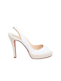 Christian Louboutin Slingback Peep-Toe Sandals
