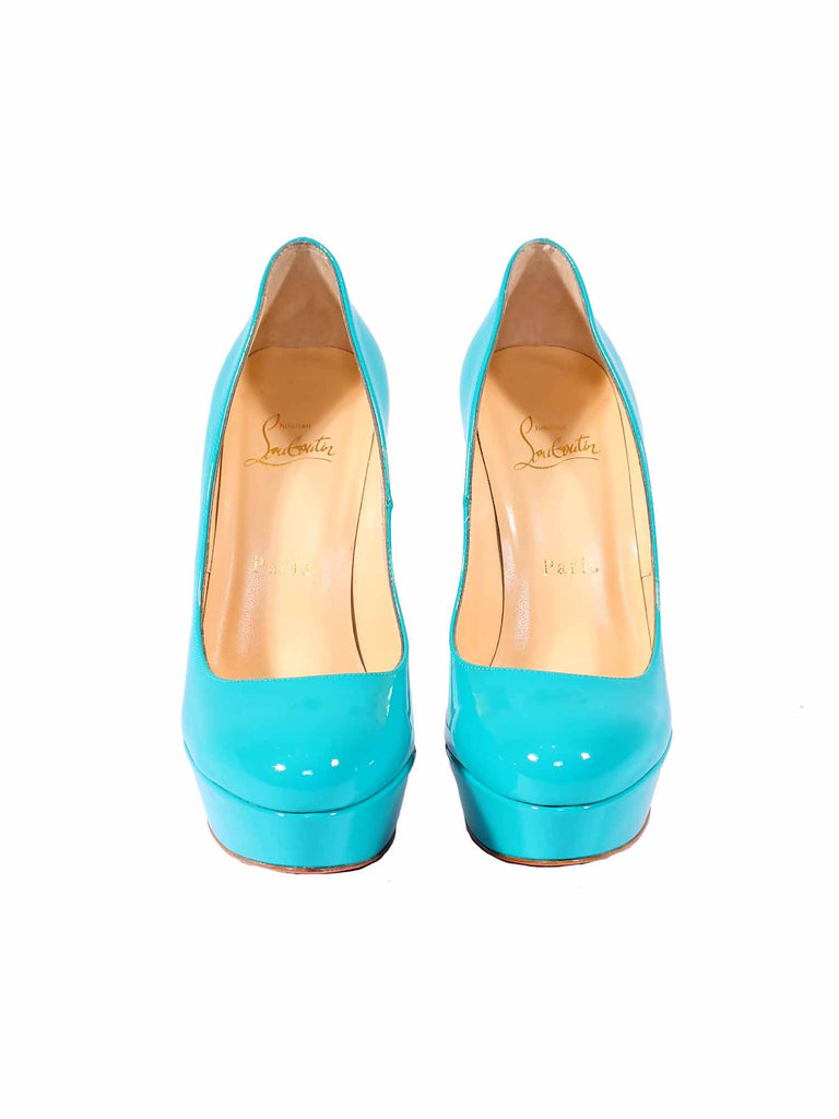 Christian Louboutin Bianca Patent Leather Platform Pumps
