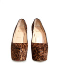 Christian Louboutin Leopard Platform Ponyhair Pumps