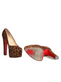 Christian Louboutin Leopard Platform Ponyhair Pumps