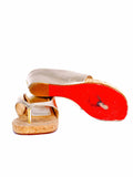 Christian Louboutin Metallic Cork Wedges