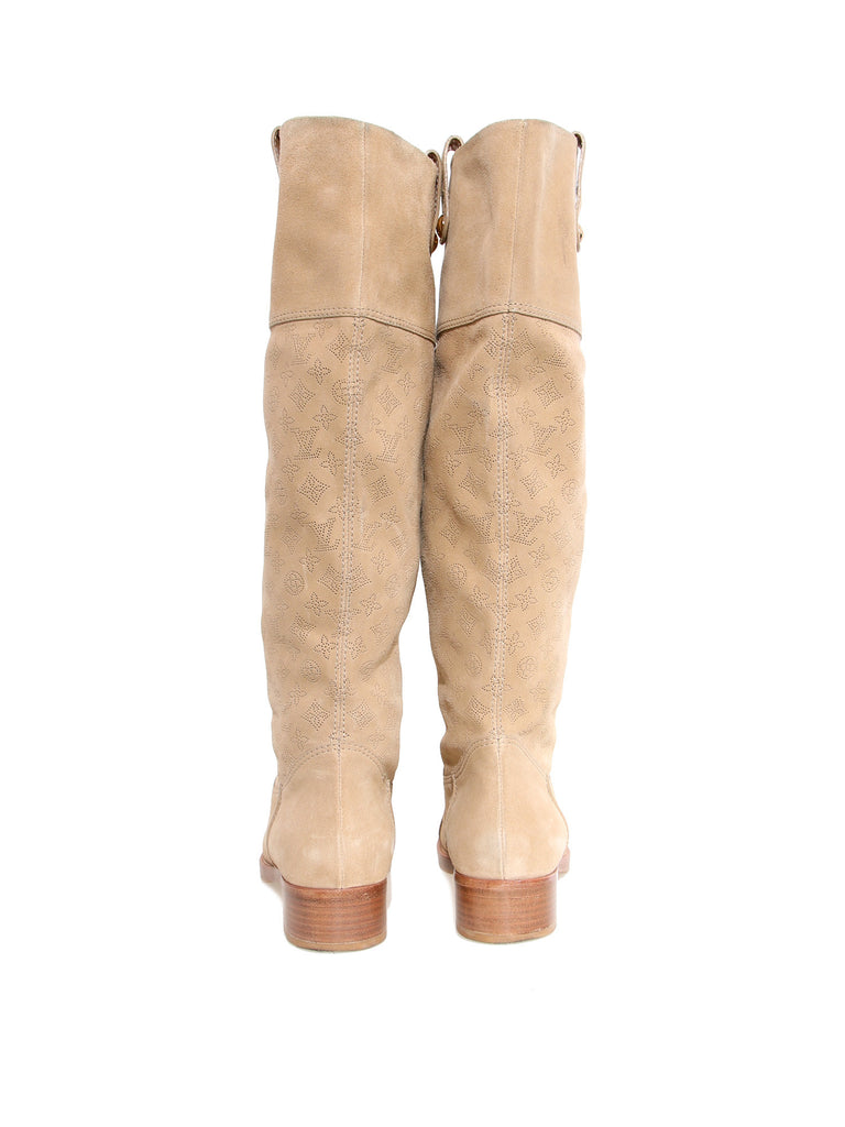Louis Vuitton Monogram Suede Boots