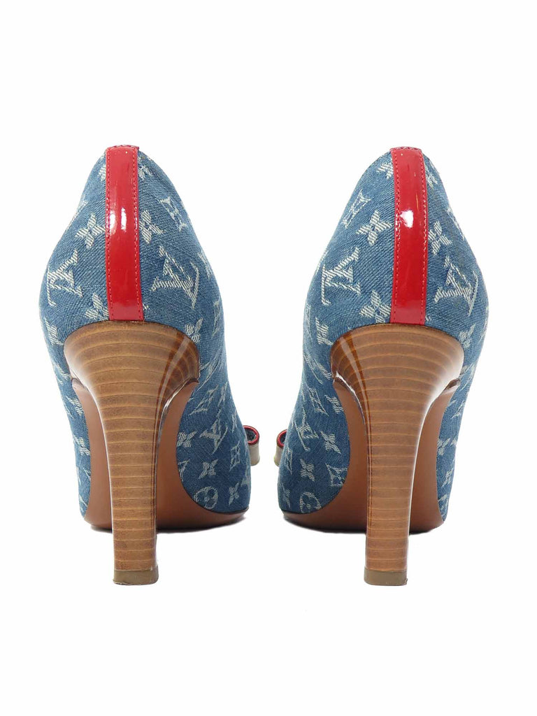 Louis Vuitton Monogram Denim Pumps