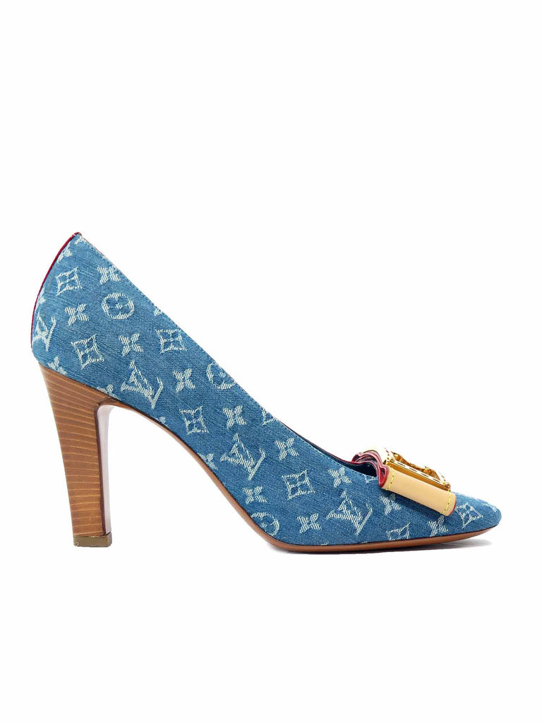 Louis Vuitton Monogram Denim Pumps