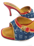 Louis Vuitton Monogram Denim Slide Sandals