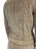 Louis Vuitton Suede Perforated Monogram Jacket