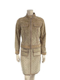 Louis Vuitton Suede Perforated Monogram Jacket