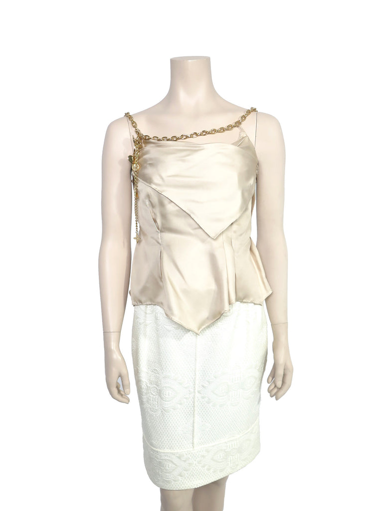 Louis Vuitton Silk Chain Top