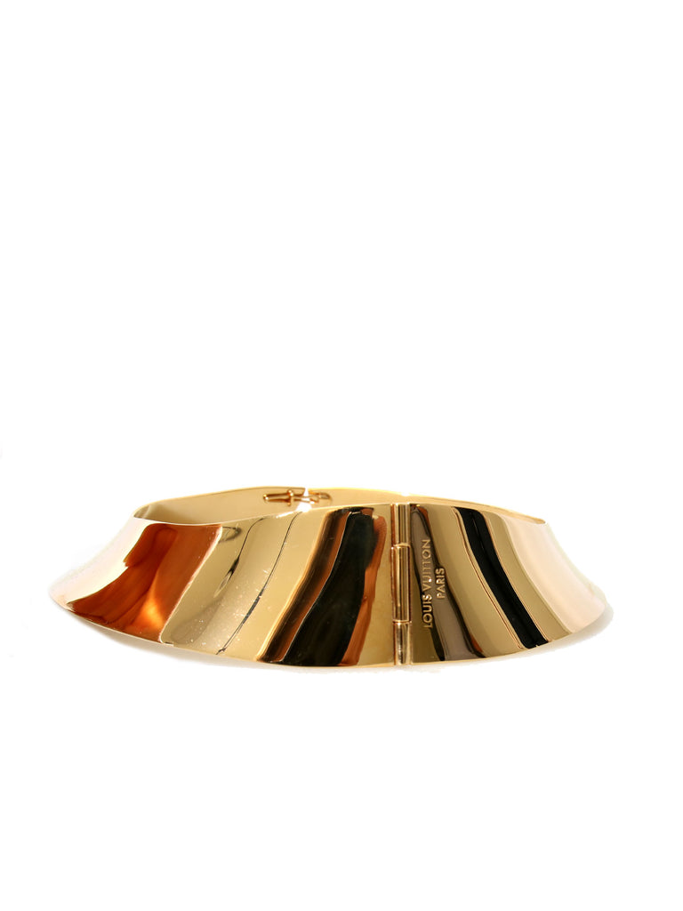 Louis Vuitton Gold-Tone Collar Necklace