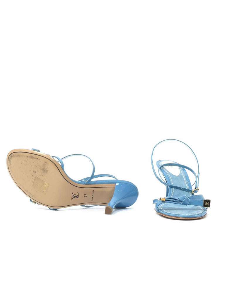 Louis Vuitton Strappy Leather Bow Sandals