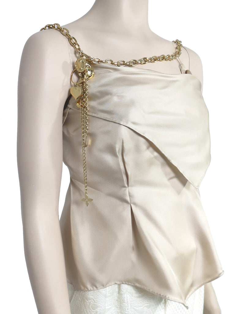Louis Vuitton Silk Chain Top