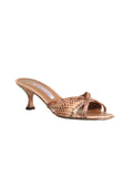 Manolo Blahnik Snakeskin Slides