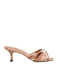 Manolo Blahnik Snakeskin Slides
