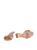 Manolo Blahnik Snakeskin Slides