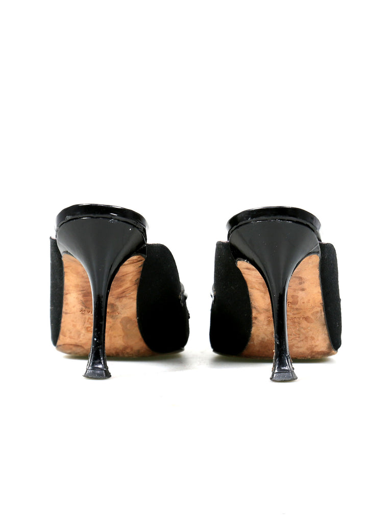 Manolo Blahnik Pointed Strappy Mules