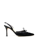 Manolo Blahnik Slingback Pointed Calf-Hair Pumps