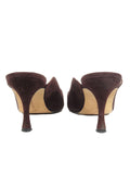 Manolo Blahnik Suede Mules