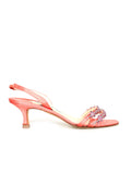 Manolo Blahnik Embellished Satin Sandals