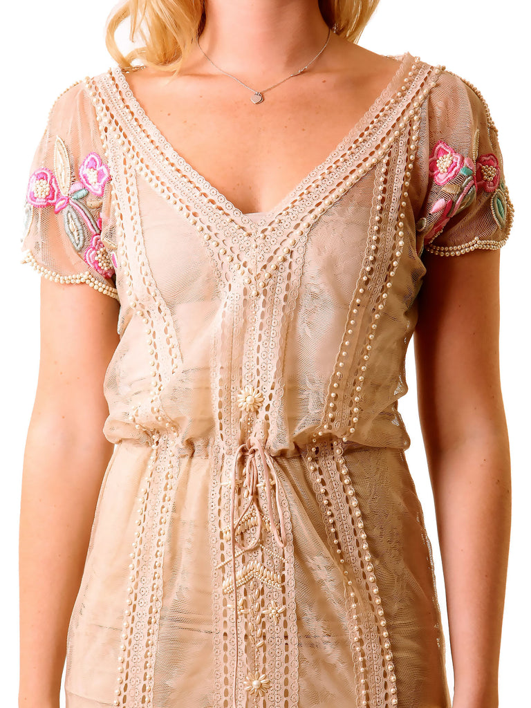 Matthew Williamson Embroidered Beaded Lace Dress