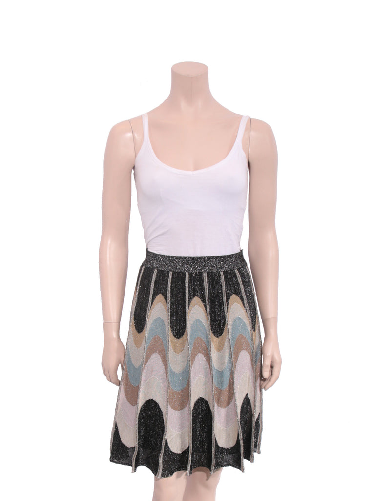 M Missoni Shimmer Knit Midi Skirt