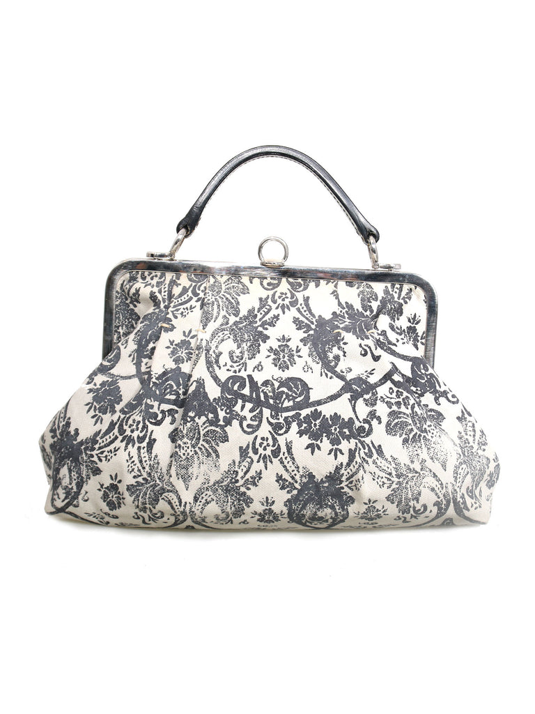 Miu Miu Brocade Canvas Frame Bag