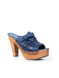 Miu Miu Leather Platform Sandals