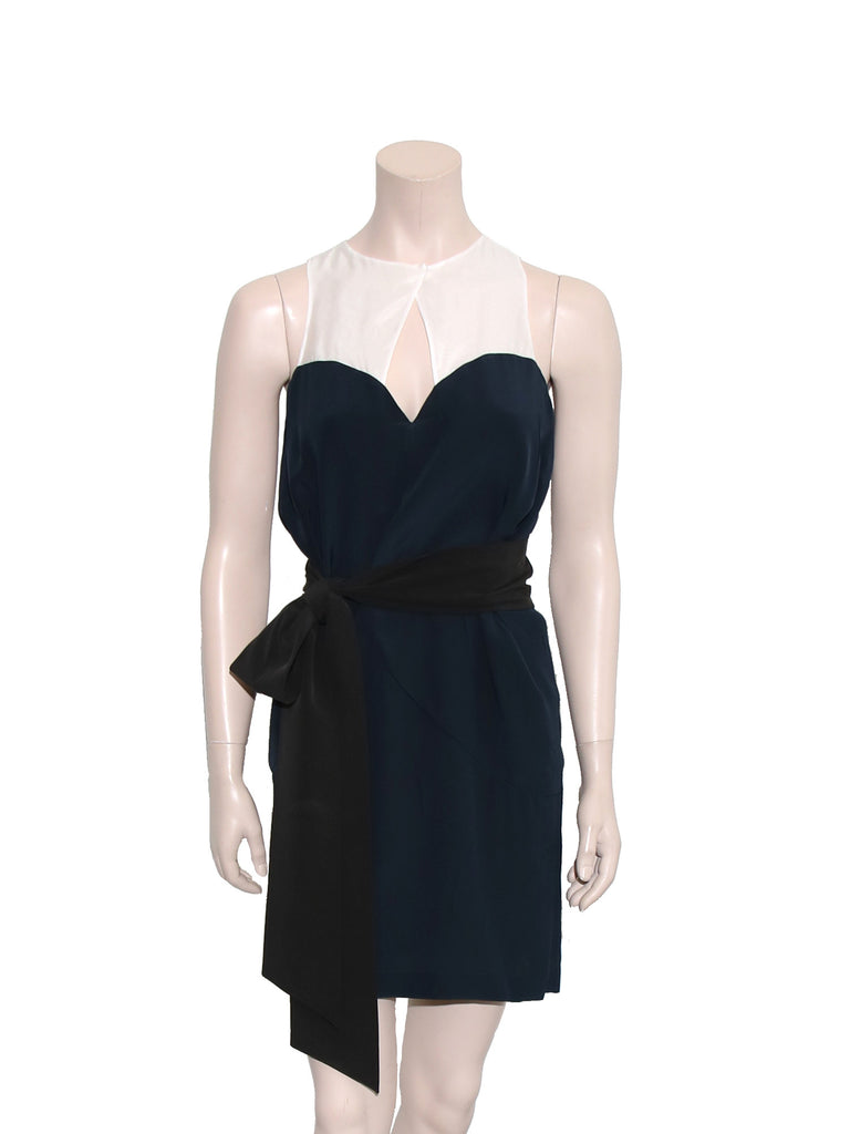Miu Miu Sleeveless Belted Dress