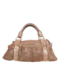 Miu Miu Metallic Leather Satchel