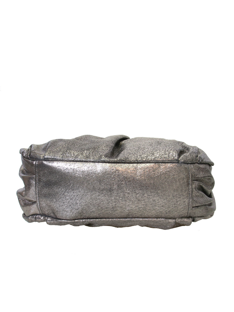 Miu Miu Metallic Leather Clutch Bag