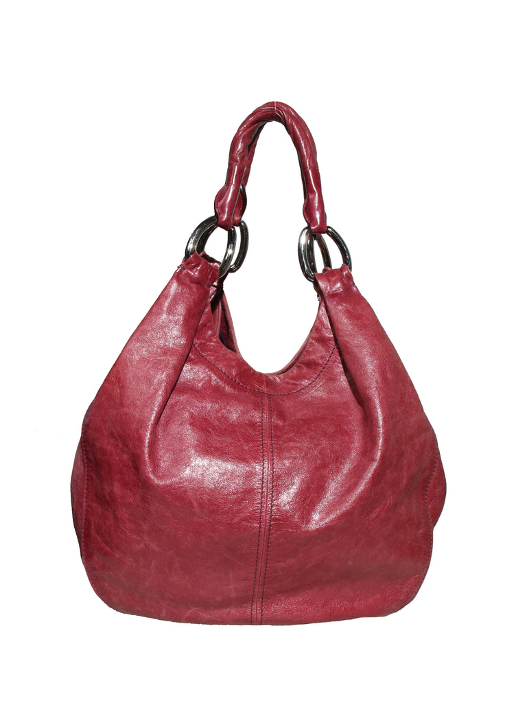 Miu Miu Leather Hobo Shoulder Bag