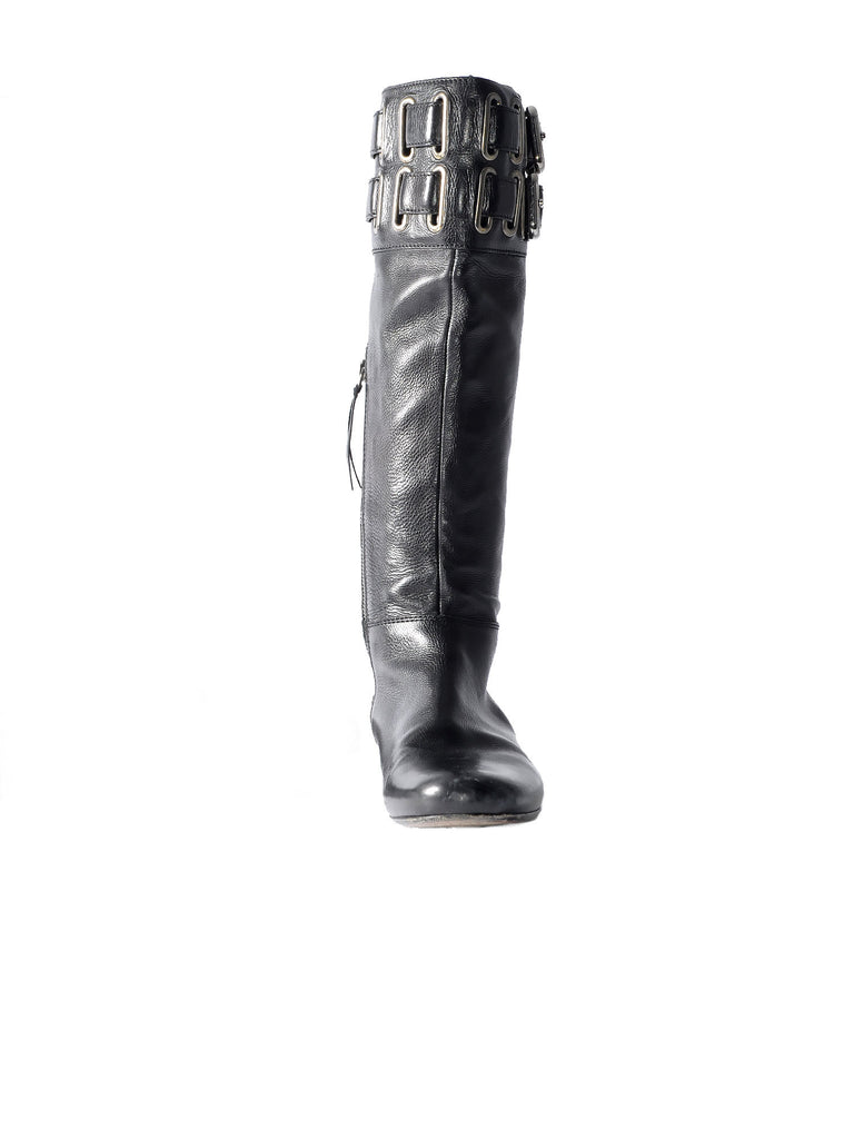 Buckle Flat Boots