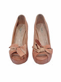 Miu Miu Peep-Toe Bow Heels