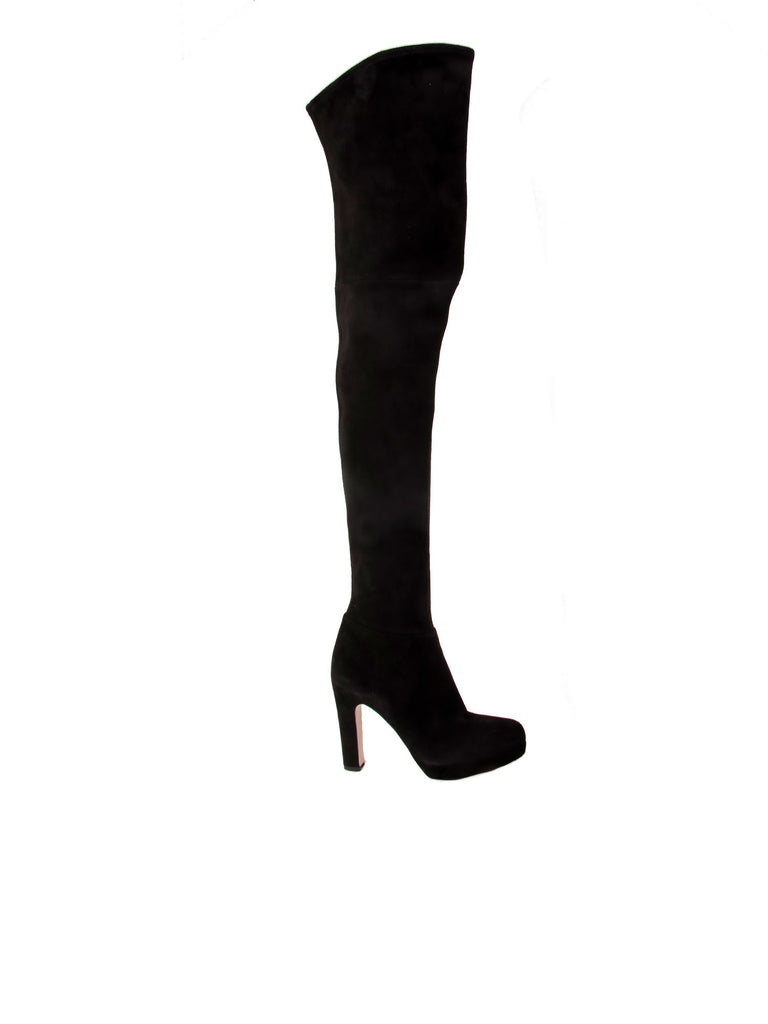 Miu Miu Thigh-High Suede Boots