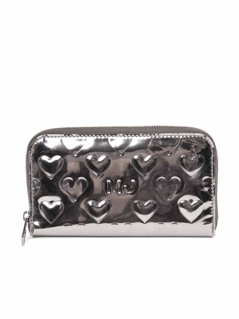 Marc by Marc Jacobs Mirror Heart Zip Around Wallet