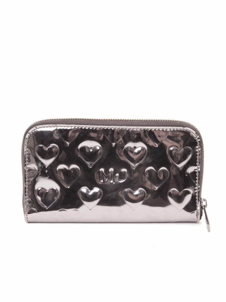 Marc by Marc Jacobs Mirror Heart Zip Around Wallet