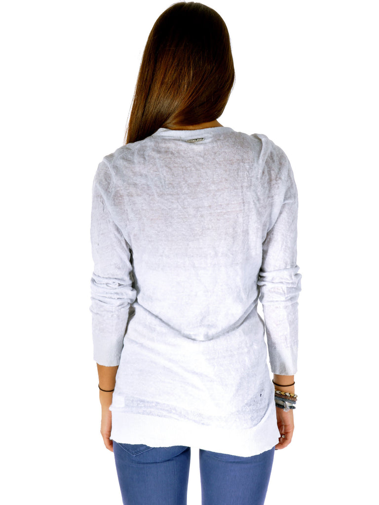 MICHAEL Michael Kors Crinkled Linen Cardi