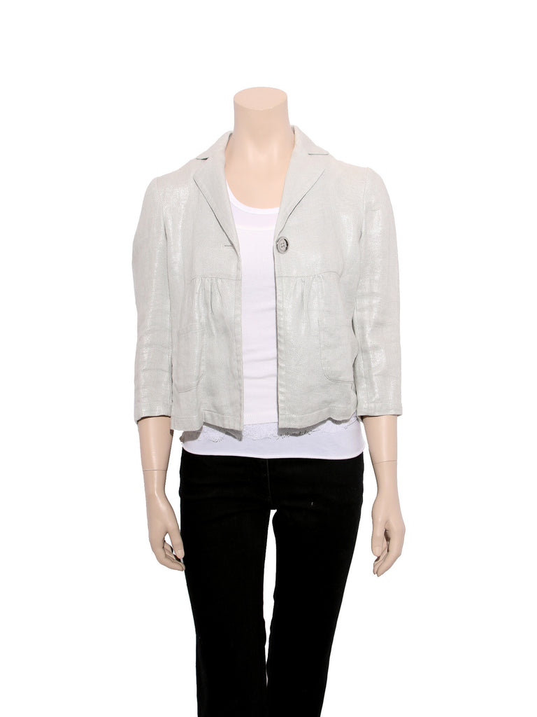 MICHAEL Michael Kors Linen Shimmer Jacket