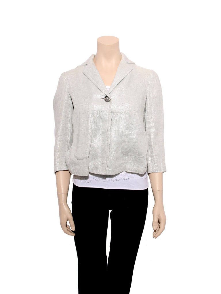 MICHAEL Michael Kors Linen Shimmer Jacket